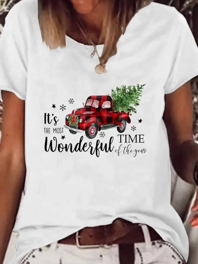 Truck Letter Trend 90s Women Clothing Tee Top Graphic T-shirt Holiday Merry Christmas Clothes Fashion Basic Print T Shirt
Truck Letter Trend 90s Women Clothing Tee Top Graphic T-shirt Holiday Merry Christmas Clothes Fashion Basic Print T Shirt