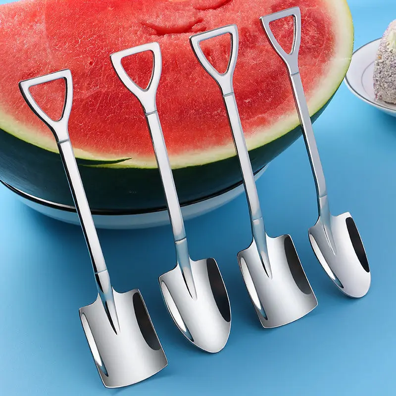 Drop Shiping Shovel Spoon Stainless Steel Dessert Spoon With Long Handle Ice Cream Tea Spoon Coffee Scoops Kitchen Accessories
Drop Shiping Shovel Spoon Stainless Steel Dessert Spoon With Long Handle Ice Cream Tea Spoon Coffee Scoops Kitchen Accessories