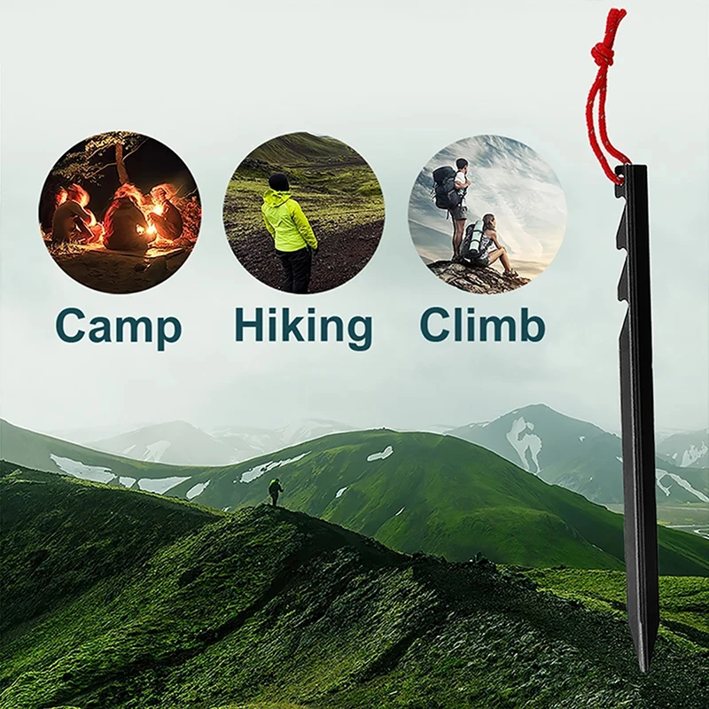10 Pcs Ultralight Heavy Duty Aluminum Alloy Tent Stakes Pegs Nails Camping titanium ultralight lightweight Outdoor Travel Pegs
10 Pcs Ultralight Heavy Duty Aluminum Alloy Tent Stakes Pegs Nails Camping titanium ultralight lightweight Outdoor Travel Pegs