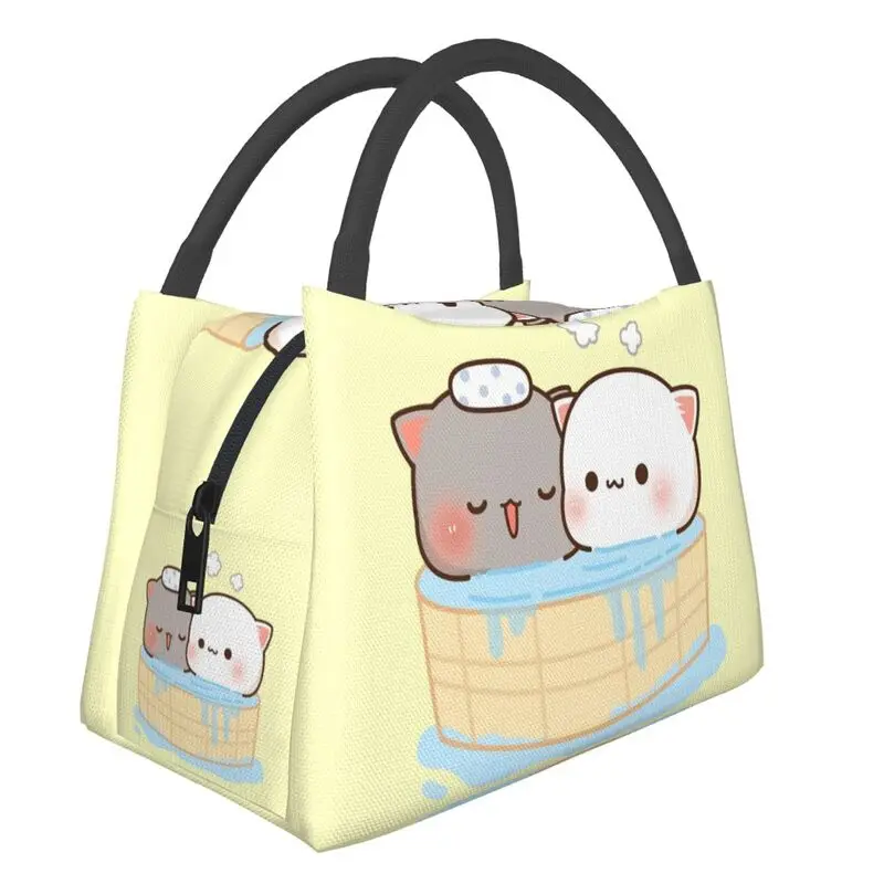 Peach Goma Bathing Insulated Lunch Bags for Women Kawaii Mochi Cat Portable Thermal Cooler Bento Box Hospital Office
Peach Goma Bathing Insulated Lunch Bags for Women Kawaii Mochi Cat Portable Thermal Cooler Bento Box Hospital Office