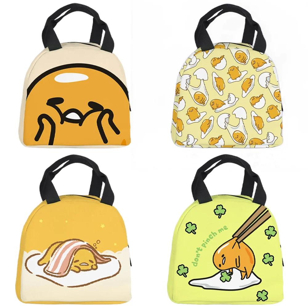 Sanrio Anime Gudetama Lunch Bag Kawaii Children Student Portable Bento Insulation Tote Bag Food Storage Bag Handbag Kids Gift
Sanrio Anime Gudetama Lunch Bag Kawaii Children Student Portable Bento Insulation Tote Bag Food Storage Bag Handbag Kids Gift