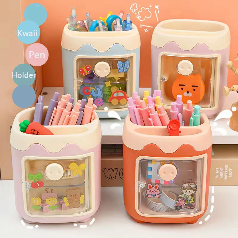Stationery Supplies Pot Pen Pig Tape Washi Multifunction Kawaii Pencil Container Organizer Storage Holder Brush Office Desk
Stationery Supplies Pot Pen Pig Tape Washi Multifunction Kawaii Pencil Container Organizer Storage Holder Brush Office Desk