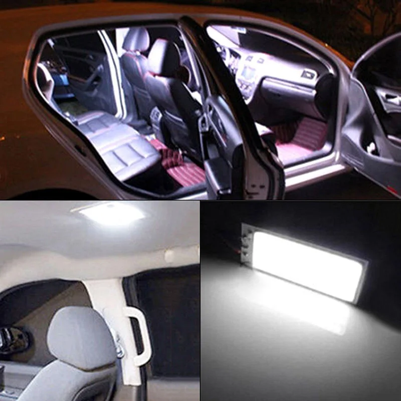 

Bulbs Car Interior 2Pcs DC12V Xenon HID White 36-COB LED Panel Lights Dome Map Light Panel Lamp Brand New Hot Durable