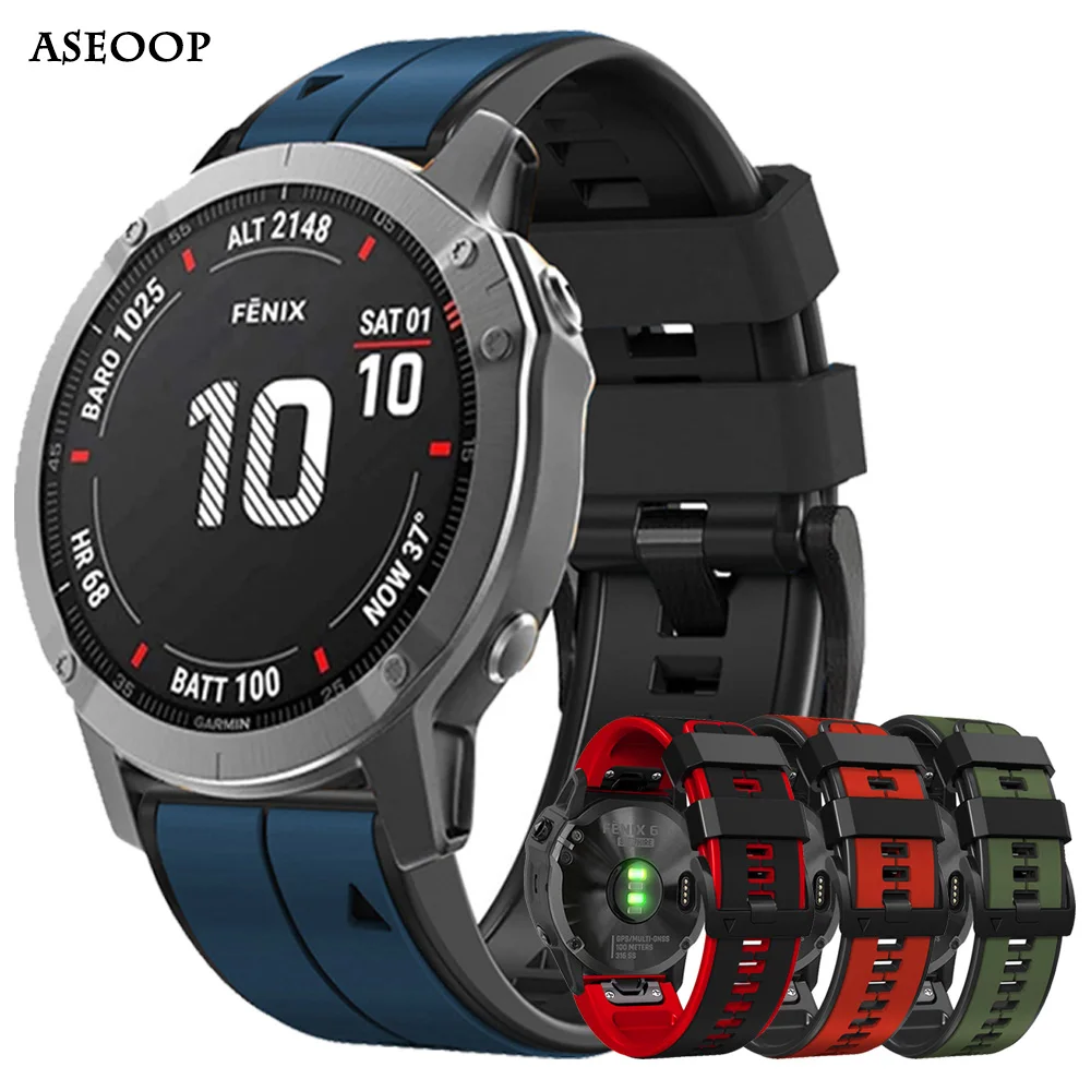 Quick Release Silicone Strap For Garmin Epix Gen 2 Descent G1 Fenix 7 6 5 Solar/Instinct 2/5X Plus/6X Pro/Enduro 2/7X Watch Band
Quick Release Silicone Strap For Garmin Epix Gen 2 Descent G1 Fenix 7 6 5 Solar/Instinct 2/5X Plus/6X Pro/Enduro 2/7X Watch Band