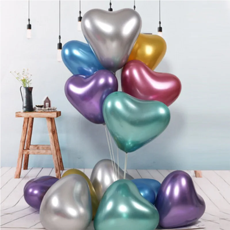 NEW 20pcs Heart-Shaped Balloon Metal Chrome Latex Balloons Wholesale Birthday Decoration Wedding Background Room Decor Supplies
NEW 20pcs Heart-Shaped Balloon Metal Chrome Latex Balloons Wholesale Birthday Decoration Wedding Background Room Decor Supplies