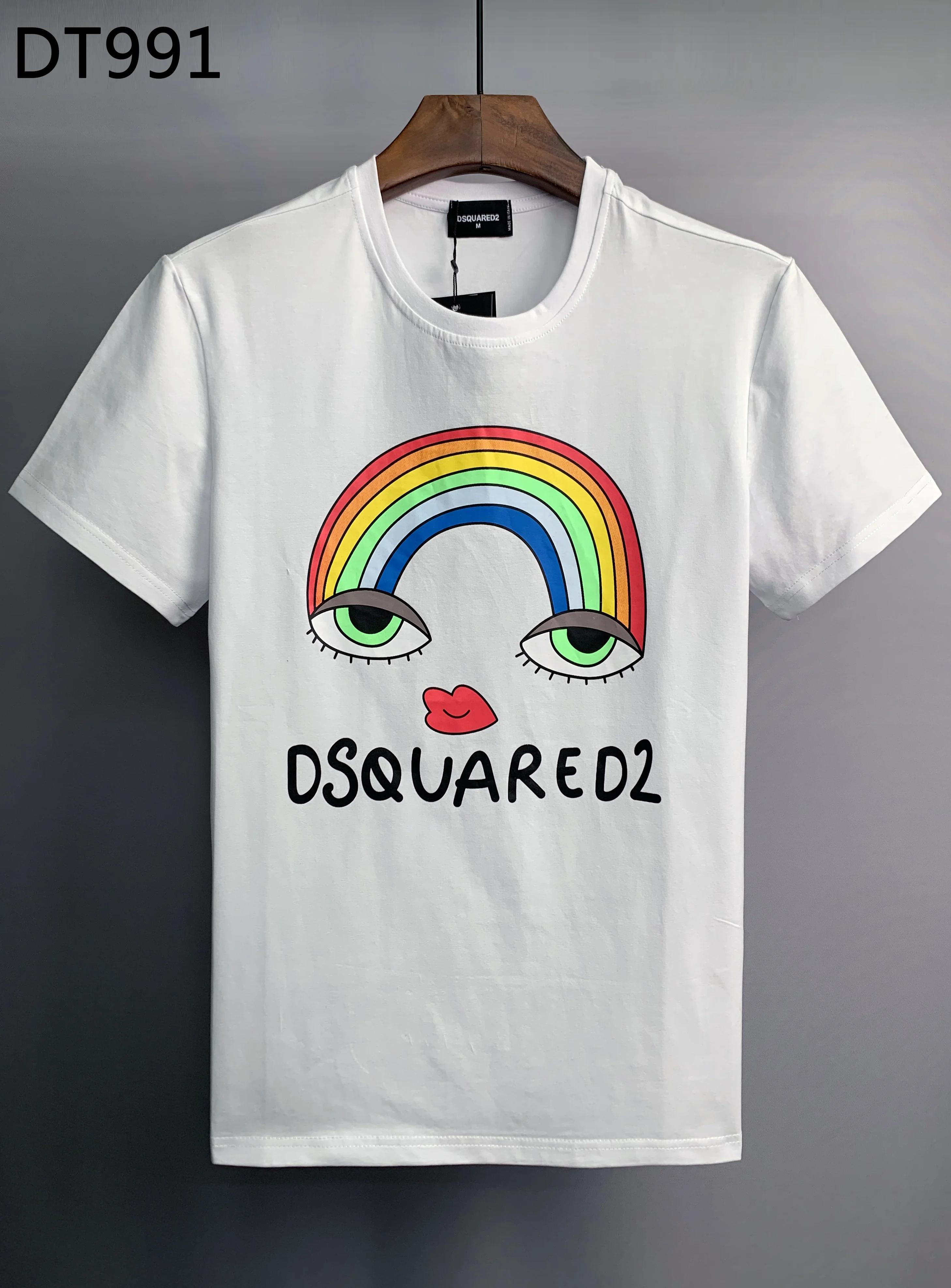 Dsquared2 Men's Women's Printed T-Shirt Short Sleeve O-Neck Loose Top Classic Casual Style Plus Size Fashion Sports Fitness Tops
Dsquared2 Men's Women's Printed T-Shirt Short Sleeve O-Neck Loose Top Classic Casual Style Plus Size Fashion Sports Fitness Tops