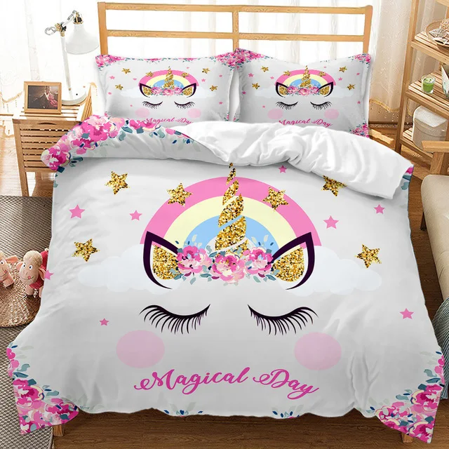 Cover Set For Kids Boys Girls Cute Bedspreads Pink Comforter Bedding Set Cartoon Bed Set New Unicorn Duvet
Cover Set For Kids Boys Girls Cute Bedspreads Pink Comforter Bedding Set Cartoon Bed Set New Unicorn Duvet