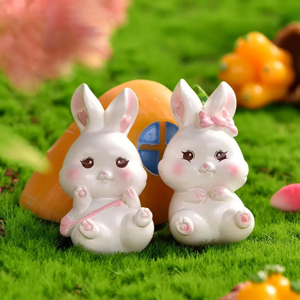 Rabbit Figurine Exquisite Resin Ornament Dolls Micro landscape Bunny Easter Figurine Rabbit For Easter Decor
Rabbit Figurine Exquisite Resin Ornament Dolls Micro landscape Bunny Easter Figurine Rabbit For Easter Decor
