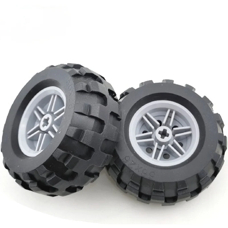 4pcs Custom Assembled Toy Parts 55976 Tires Compatible with Lego Building Block Accessories 56145 Wheels 56x26mm
4pcs Custom Assembled Toy Parts 55976 Tires Compatible with Lego Building Block Accessories 56145 Wheels 56x26mm
