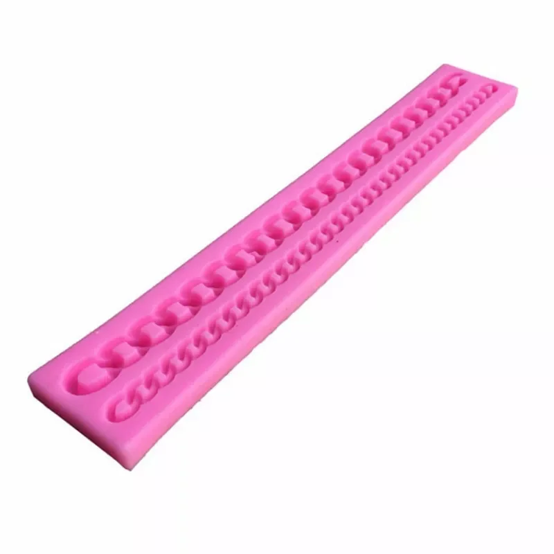 2022New Chain Cake Molds Shape Fondant Bead Cutter Silicone Sugar Craft Weeding Cake Decoration Mold Baking Tools
2022New Chain Cake Molds Shape Fondant Bead Cutter Silicone Sugar Craft Weeding Cake Decoration Mold Baking Tools