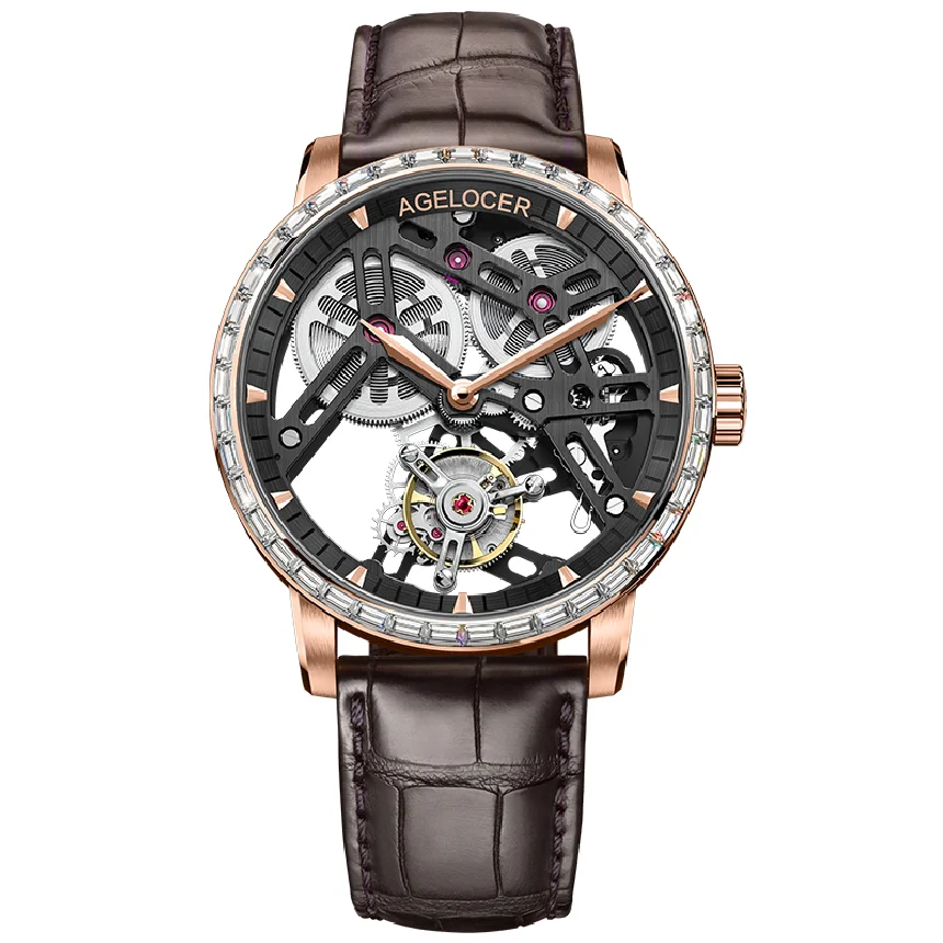AGELOCER 100% Real Tourbillon Mechanical Watch Men Sapphire Wrist Mens Watches Skeleton Watch Clock Man Relogio Masculino
AGELOCER 100% Real Tourbillon Mechanical Watch Men Sapphire Wrist Mens Watches Skeleton Watch Clock Man Relogio Masculino