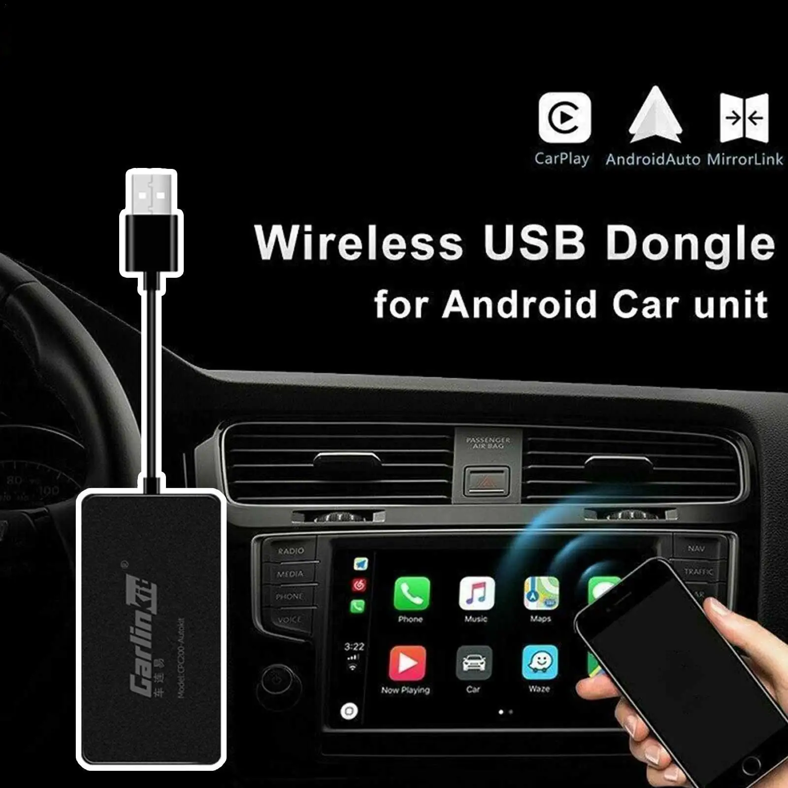 Wired/Wireless Android Auto Wireless CarPlay Dongle Mirror Link For Aftermarket Android System Screen AriPlay Smart Link Box
Wired/Wireless Android Auto Wireless CarPlay Dongle Mirror Link For Aftermarket Android System Screen AriPlay Smart Link Box