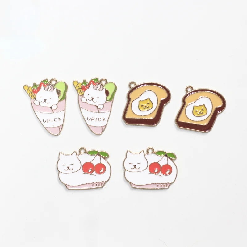 5pcs Cute Cat Enamel Alloy Charms for Jewelry Making Accessories Earrings Bracelets Keychain Findings Necklace Wholesale Crafts
5pcs Cute Cat Enamel Alloy Charms for Jewelry Making Accessories Earrings Bracelets Keychain Findings Necklace Wholesale Crafts