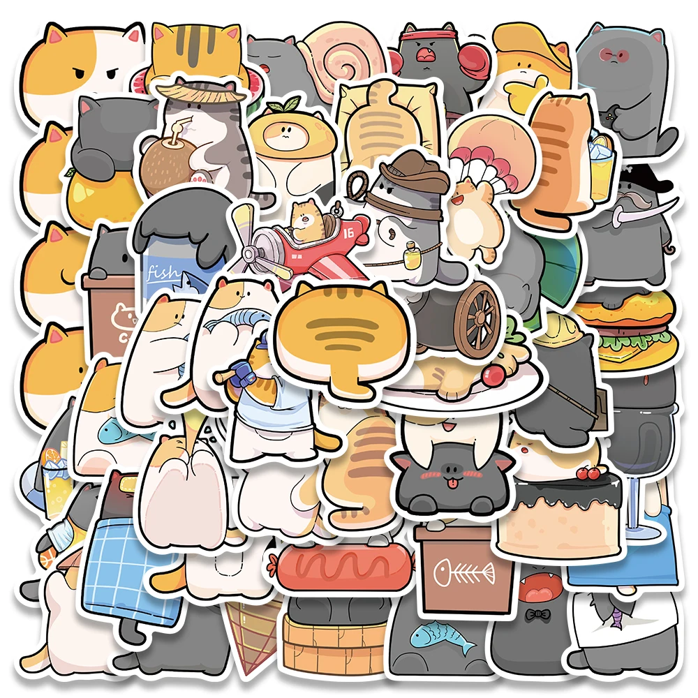 10/50pcs Cute Cartoon Cats Vinyl Laptop Stickers For Diary Luggage Phone Guitar Skateboard Waterproof Graffiti Decals Kids Toy
10/50pcs Cute Cartoon Cats Vinyl Laptop Stickers For Diary Luggage Phone Guitar Skateboard Waterproof Graffiti Decals Kids Toy