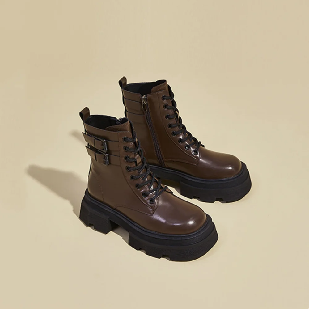 Women's Boots 2022 Autumn New All-match Motorcycle Boots British Style Thick-soled Ankle Boots Women's Fashion Boots
Women's Boots 2022 Autumn New All-match Motorcycle Boots British Style Thick-soled Ankle Boots Women's Fashion Boots
