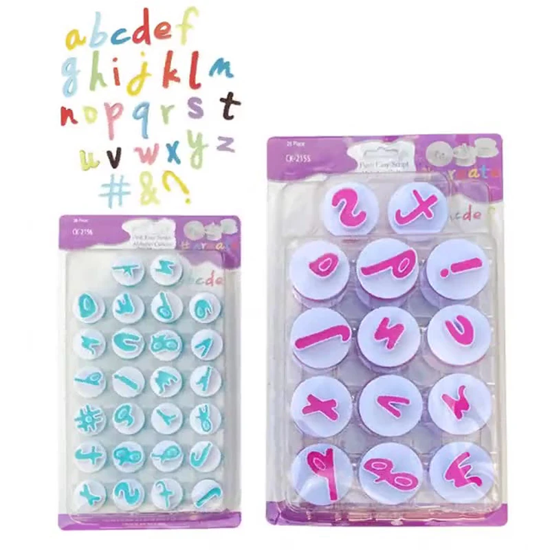 Distortion Letter Cookie Cutter Plastic Biscuit Knife Baking Fruit Cake Kitchen Tools Mold Embossing Printing
Distortion Letter Cookie Cutter Plastic Biscuit Knife Baking Fruit Cake Kitchen Tools Mold Embossing Printing