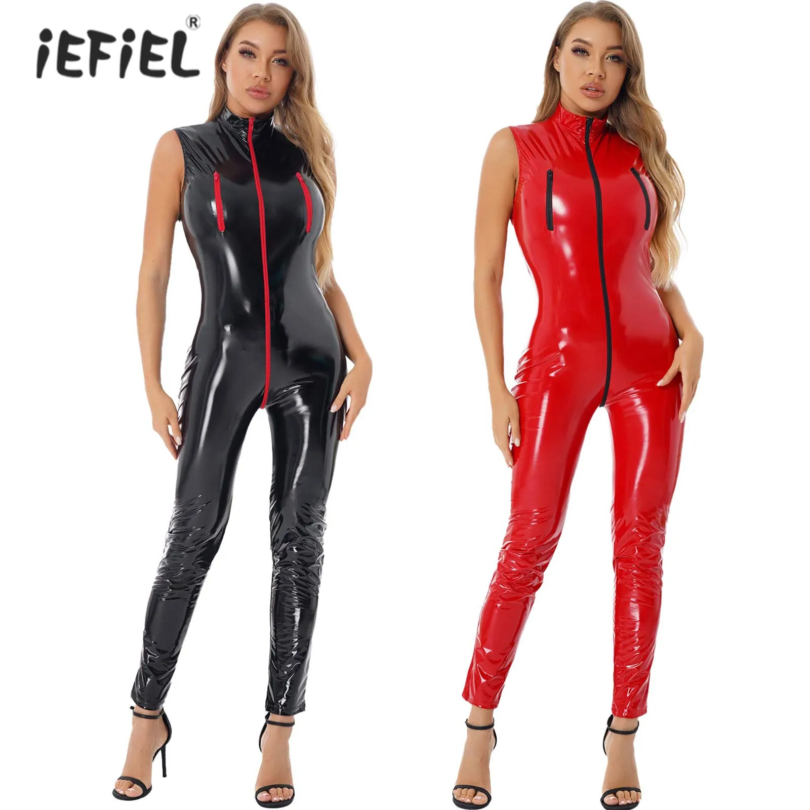 Erotic Lingerie Bodysuit Woman Sexy Latex Jumpsuits for Pole Dance Nightclub Stage Show Clubwear Wetlook Patent Leather Leotard
Erotic Lingerie Bodysuit Woman Sexy Latex Jumpsuits for Pole Dance Nightclub Stage Show Clubwear Wetlook Patent Leather Leotard
