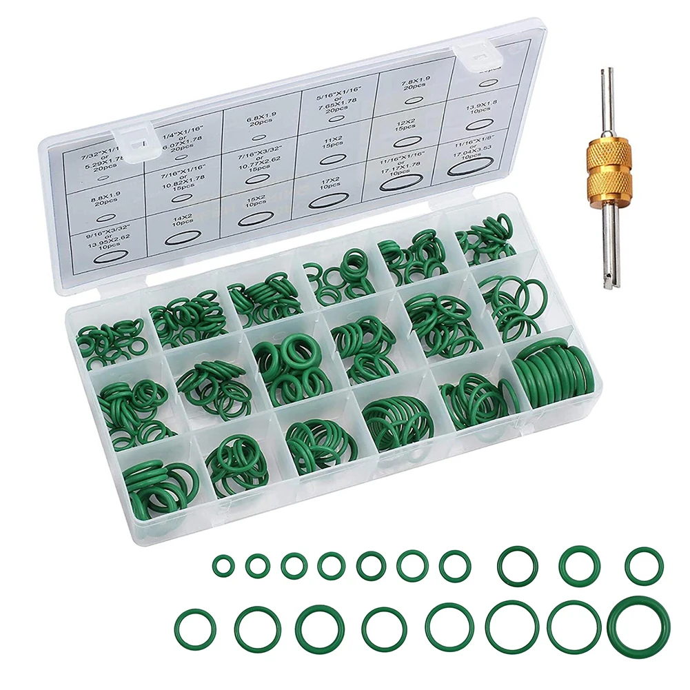 270pcs AC Tool Rubber Sealing O-rings Set For Car Air Conditioning Refrigeration System Accessories 18 Sizes Rings
270pcs AC Tool Rubber Sealing O-rings Set For Car Air Conditioning Refrigeration System Accessories 18 Sizes Rings