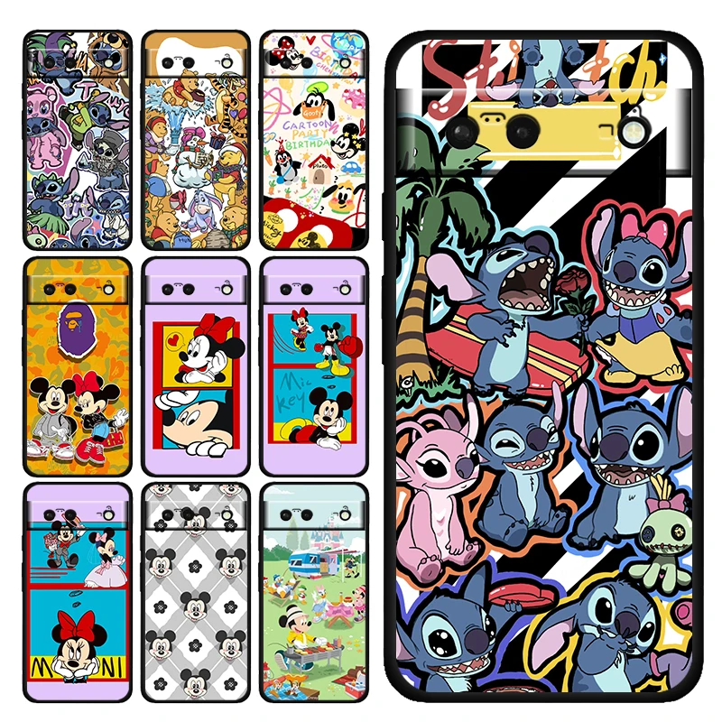 Anime Disney Stitch Boy Shockproof Case for Google Pixel 7 6 Pro 6a 5 5a 4 4a XL 5G Silicone Soft Black Phone Cover Capa Coque
Anime Disney Stitch Boy Shockproof Case for Google Pixel 7 6 Pro 6a 5 5a 4 4a XL 5G Silicone Soft Black Phone Cover Capa Coque