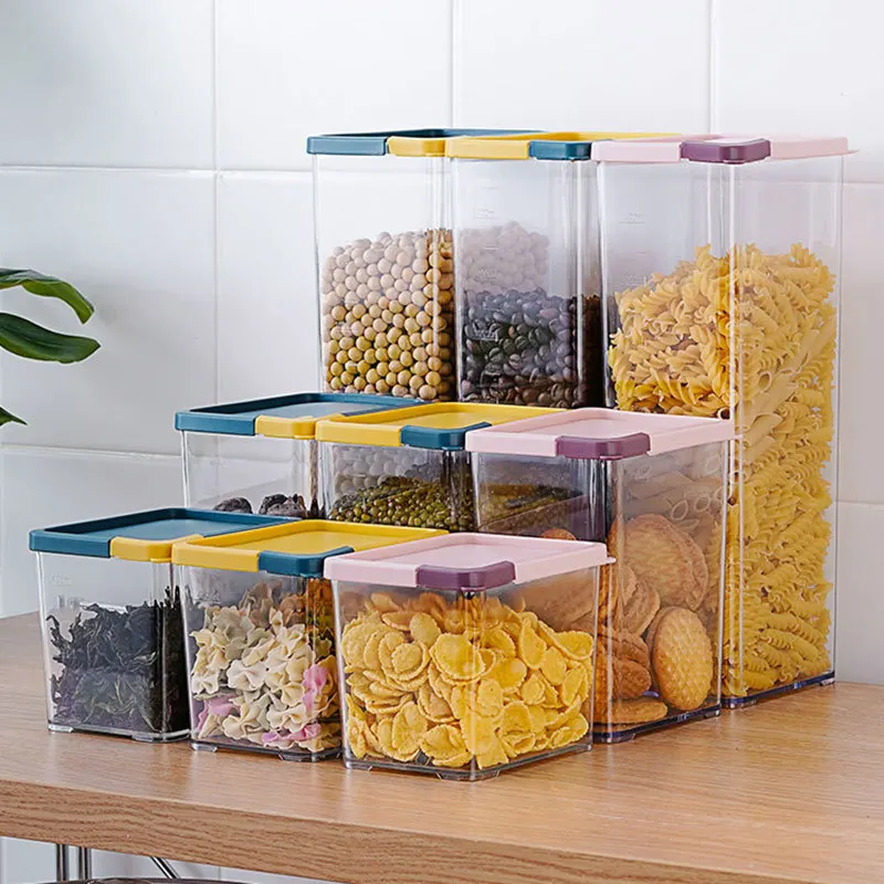 Household Plastic Grain Storage Box For Kitchen Plastic Transparent Tank Rice Storage Barrel Snack Storage Tank Food Container
Household Plastic Grain Storage Box For Kitchen Plastic Transparent Tank Rice Storage Barrel Snack Storage Tank Food Container