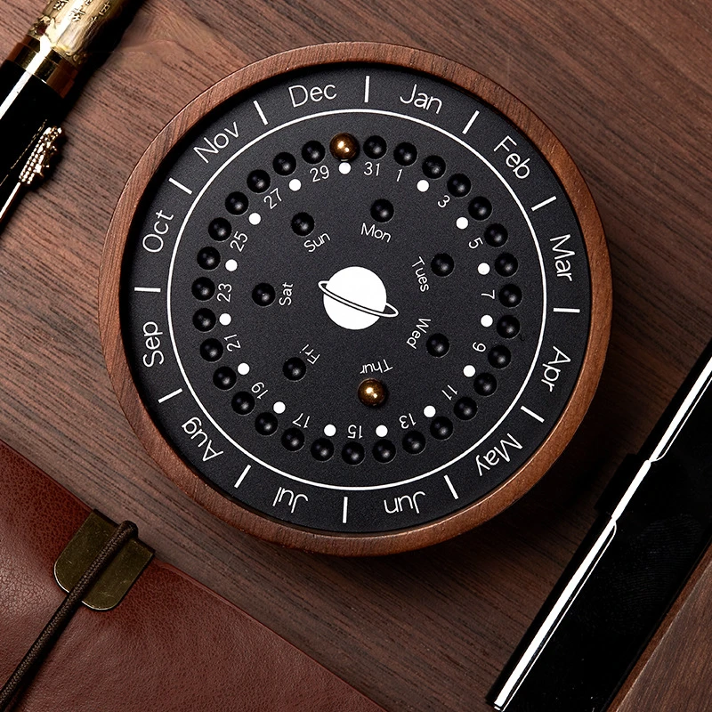 Wooden Creative Gifts European-style Ornaments Wooden Crafts Planet Calendar High-end Cultural and Creative Gifts 
Wooden Creative Gifts European-style Ornaments Wooden Crafts Planet Calendar High-end Cultural and Creative Gifts