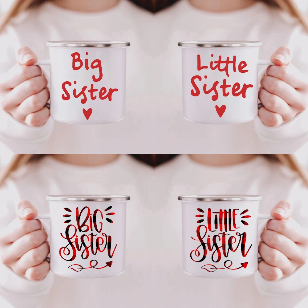 

Sibling Sister Coffee Mug Big Sister Breakfast Cup Little Sister Breakfast Tableware Sister Drink Mugs Birthday Gifts for Sister