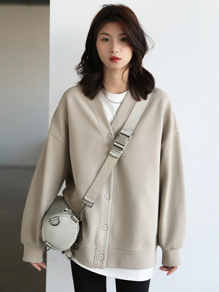 Women Sports Coat Casual Loose Sweatshirt 2022 New Autumn Korean Fashion Baseball Jackets Long Sleeve Solid Color Tops
Women Sports Coat Casual Loose Sweatshirt 2022 New Autumn Korean Fashion Baseball Jackets Long Sleeve Solid Color Tops