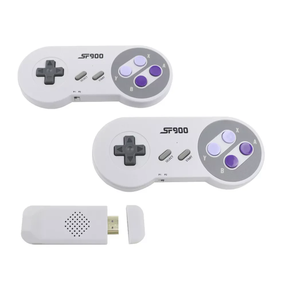 SF900 TV Video Gaming Console with 2 Game Controllers Gamepad 2.4G Wireless Receiver HDMI- Game Console for Genesis
SF900 TV Video Gaming Console with 2 Game Controllers Gamepad 2.4G Wireless Receiver HDMI- Game Console for Genesis