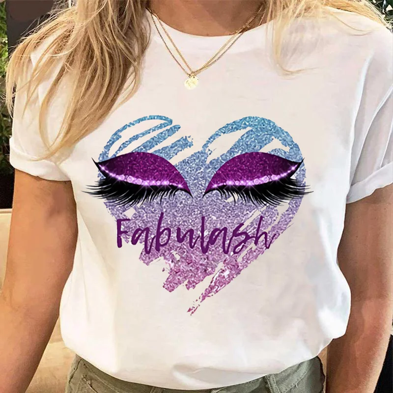 Women Eyelash Beach Holiday Cute 2022 Female Short Sleeve Cartoon Makeup Beauty Ladies Tees Tshirt Clothes Tops Graphic T-Shirt
Women Eyelash Beach Holiday Cute 2022 Female Short Sleeve Cartoon Makeup Beauty Ladies Tees Tshirt Clothes Tops Graphic T-Shirt