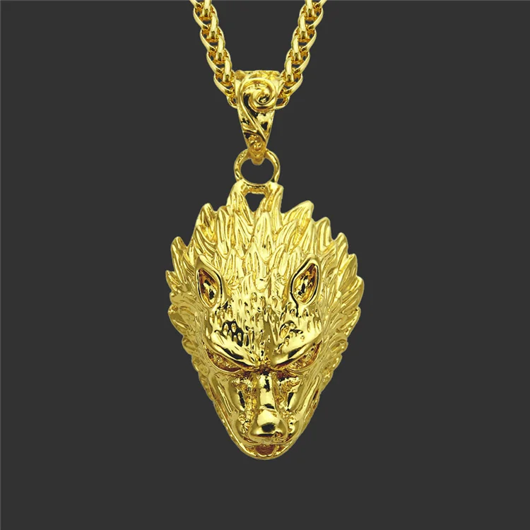 European and American Hip hop Animal pendant Clavicle chain Amazon's new accessory Hip-hop rap Wolf head necklace
European and American Hip hop Animal pendant Clavicle chain Amazon's new accessory Hip-hop rap Wolf head necklace