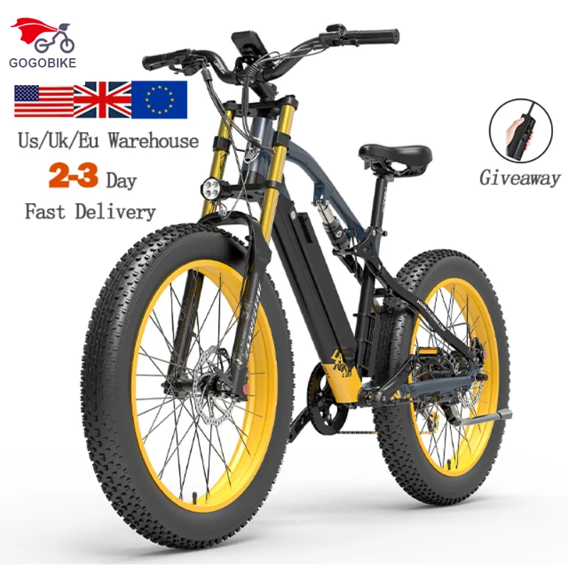 PL warehouse stock LANKELEISI RV700 electric bicycle 1000w men's bicycle adult 48v 26 inch big fat tire mountain bike
PL warehouse stock LANKELEISI RV700 electric bicycle 1000w men's bicycle adult 48v 26 inch big fat tire mountain bike