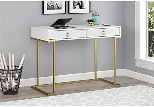 Desk, White, 19.7 in x 41.6 in x 30.9 in
Desk, White, 19.7 in x 41.6 in x 30.9 in
