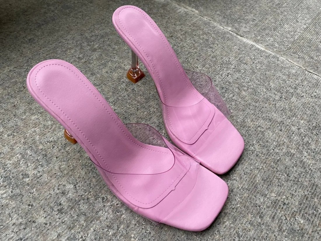 Slippers Women's Summer Transparent Crystal Heel New Fashion Wine Glass Heel Square Toe Fashion Sandals Large Size Candy Color
Slippers Women's Summer Transparent Crystal Heel New Fashion Wine Glass Heel Square Toe Fashion Sandals Large Size Candy Color