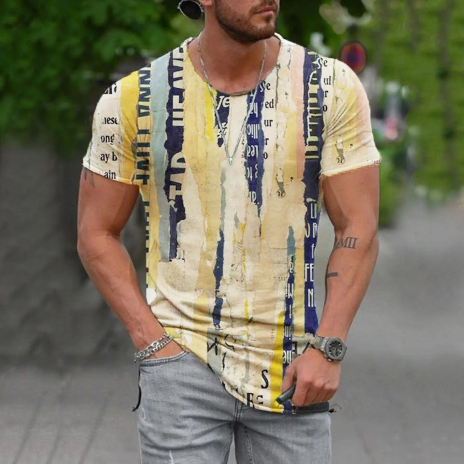 Summer Men's Oversized Retro Short-Sleeved T-Shirts Fashion Harajuku Ethnic 3D Printed O-Neck T-Shirt Camiseta Mujer Streetwear
Summer Men's Oversized Retro Short-Sleeved T-Shirts Fashion Harajuku Ethnic 3D Printed O-Neck T-Shirt Camiseta Mujer Streetwear