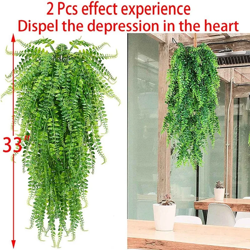 8 Pcs Artificial Hanging Ferns Plants Vine Fake Ivy Boston Fern Hanging Plant Outdoor UV Resistant Plastic Plants
8 Pcs Artificial Hanging Ferns Plants Vine Fake Ivy Boston Fern Hanging Plant Outdoor UV Resistant Plastic Plants