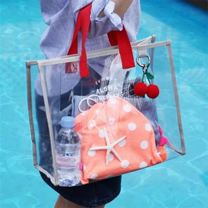 Fashion Women Shoulder Bags Beach Transparent Handbag Lady Clear Jelly Travel Handbags Luxury Shopping Female High Quality
Fashion Women Shoulder Bags Beach Transparent Handbag Lady Clear Jelly Travel Handbags Luxury Shopping Female High Quality