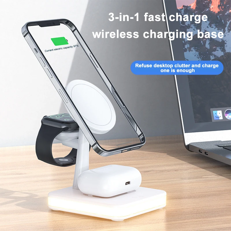 25W Qi Wireless Charger For iPhone Samsung Xiaomi Fast Charging Dock Station For Apple Watch IWatch Airpods Pro Charging Stand
25W Qi Wireless Charger For iPhone Samsung Xiaomi Fast Charging Dock Station For Apple Watch IWatch Airpods Pro Charging Stand