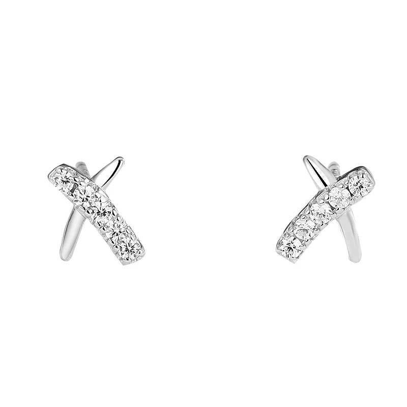 S925 sterling silver senior sense letter X cross earrings temperament female jewelry
S925 sterling silver senior sense letter X cross earrings temperament female jewelry