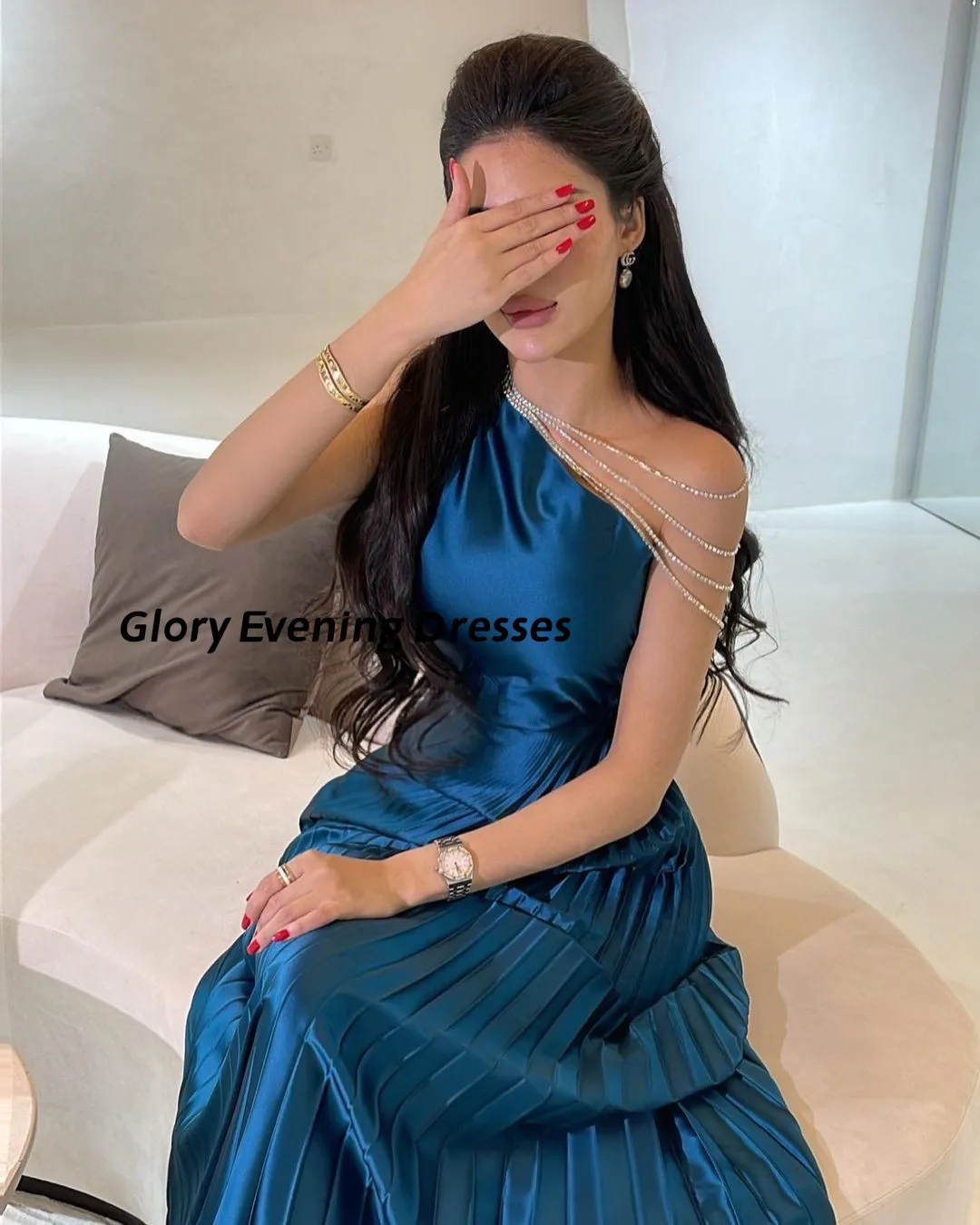 New Style One-Shoulder Silver Prom Dresses 2023 Sleeveless Ankle-Length Pleated A-Line Formal Occasion Dresses فساتين الحفلات
New Style One-Shoulder Silver Prom Dresses 2023 Sleeveless Ankle-Length Pleated A-Line Formal Occasion Dresses فساتين الحفلات