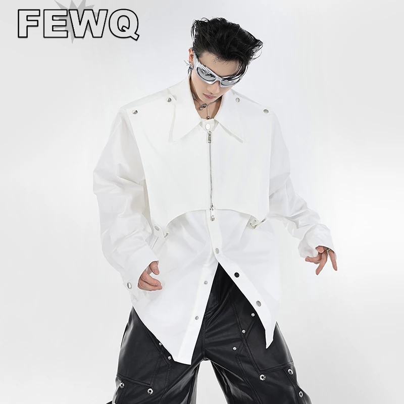 FEWQ Spliced Safari Style Men's Long Sleeve Shirts Double Layer Deconstrcution Male Cardigan Autumn 2023 High Street Tops 9C997
FEWQ Spliced Safari Style Men's Long Sleeve Shirts Double Layer Deconstrcution Male Cardigan Autumn 2023 High Street Tops 9C997