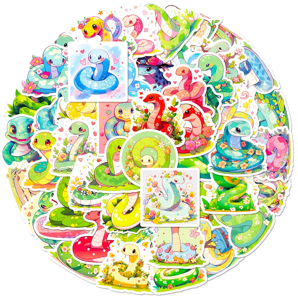 10/50Pcs Cute Cartoon Snake Stickers Pack for Kids Laptop Scrapbooking Travel Luggage Computer Decoration Graffiti Sticker Decal
10/50Pcs Cute Cartoon Snake Stickers Pack for Kids Laptop Scrapbooking Travel Luggage Computer Decoration Graffiti Sticker Decal