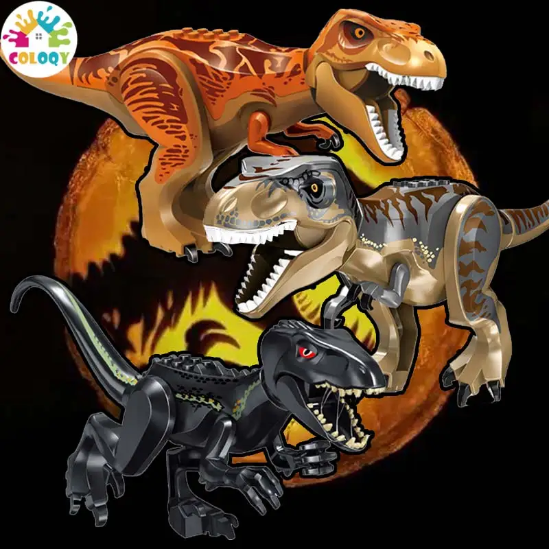 

Kids Building Blocks Jurassic World Dinosaur Collection Movable Tyrannosaurus Triceratops Christmas Gift Toy Wholesale Store