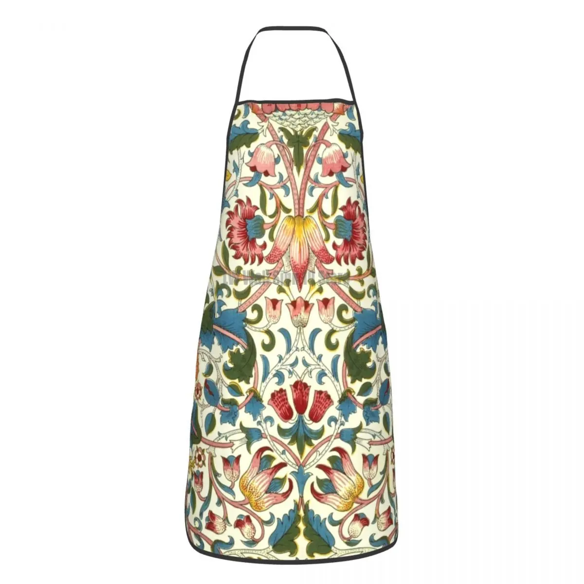 

Unisex William Morris Bib Apron Adult Women Men Chef Tablier Cuisine for Kitchen Cooking Floral Textile Pattern Painting