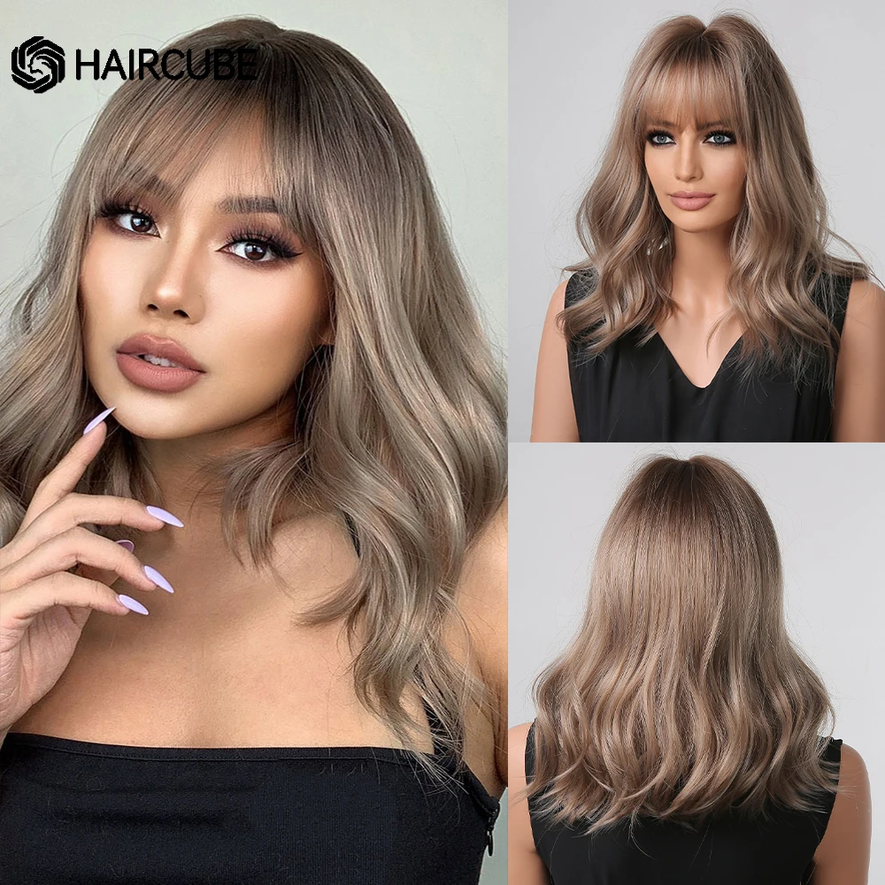 Парики HAIRCUBE с Омбре, коричневые волнистые с челкой, синтетические, средней длины, для косплея черных женщин, повседневные термостойкие нату...
Парики HAIRCUBE с Омбре, коричневые волнистые с челкой, синтетические, средней длины, для косплея черных женщин, повседневные термостойкие нату...