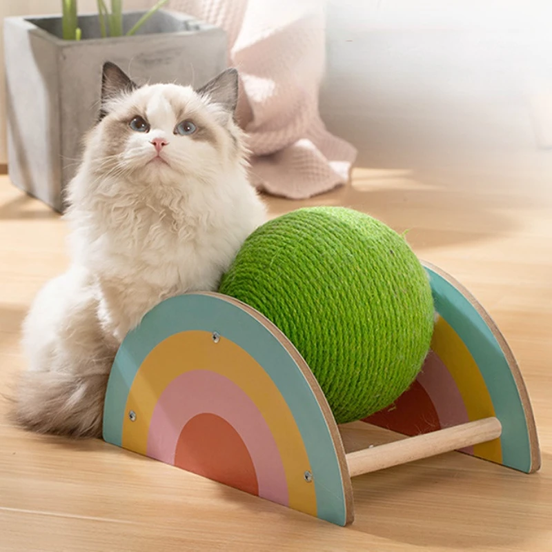 Cat Scratching Ball Toy Wear-resistant Grinding Paw Board Natural Sisal Cat Ball Solid Wood Scratcher Pet Toy Pet Supplies
Cat Scratching Ball Toy Wear-resistant Grinding Paw Board Natural Sisal Cat Ball Solid Wood Scratcher Pet Toy Pet Supplies