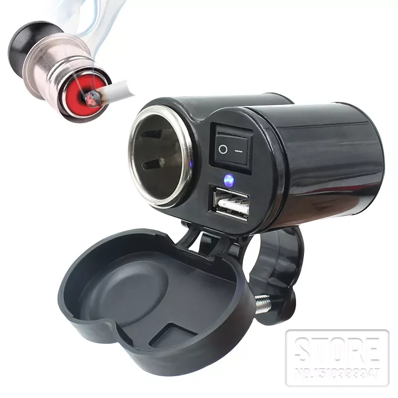 Motorcycle Refit USB phone charger Waterproof Moto Motorbike Cigarette lighter socket 12V With Switch
Motorcycle Refit USB phone charger Waterproof Moto Motorbike Cigarette lighter socket 12V With Switch