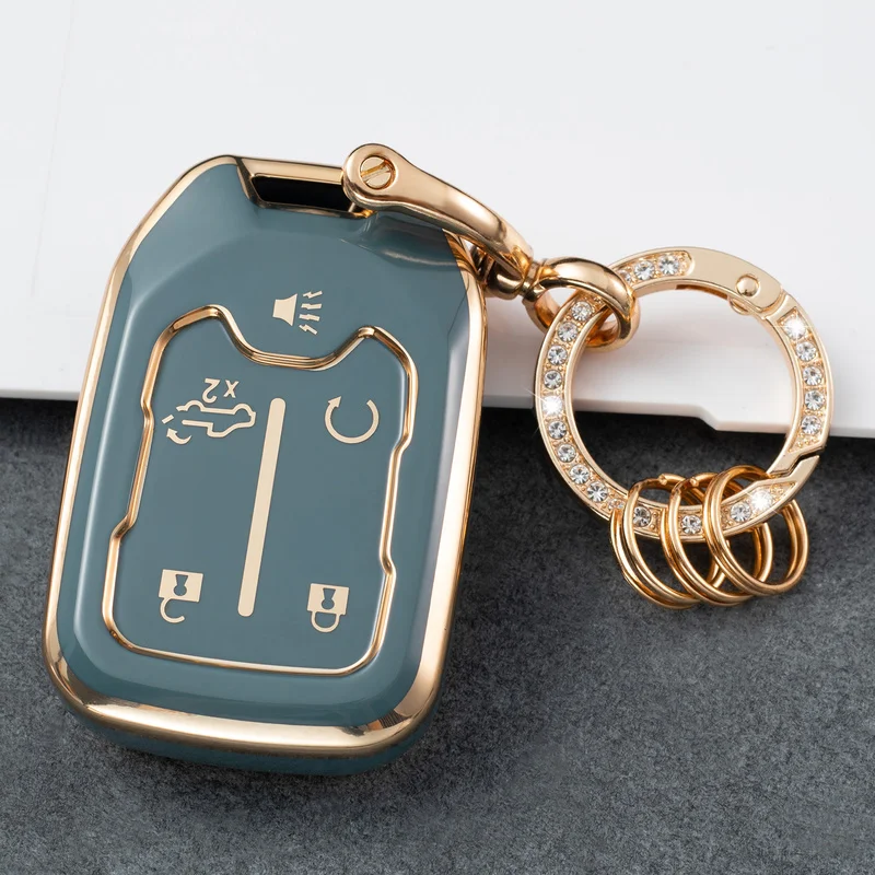For GMC Car Key Cover Case Remote Shell Fob Holder Keychain TPU Yukon XL Sierra Terrain Acadia for Chevrolet Tahoe 2015 - 2020
For GMC Car Key Cover Case Remote Shell Fob Holder Keychain TPU Yukon XL Sierra Terrain Acadia for Chevrolet Tahoe 2015 - 2020