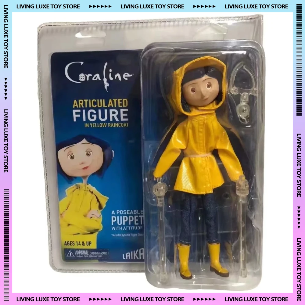 NECA аниме-фигурка Coraline The Secret Door Movie Caroline Фигурка Gk Коллекция Орнамент Кукла