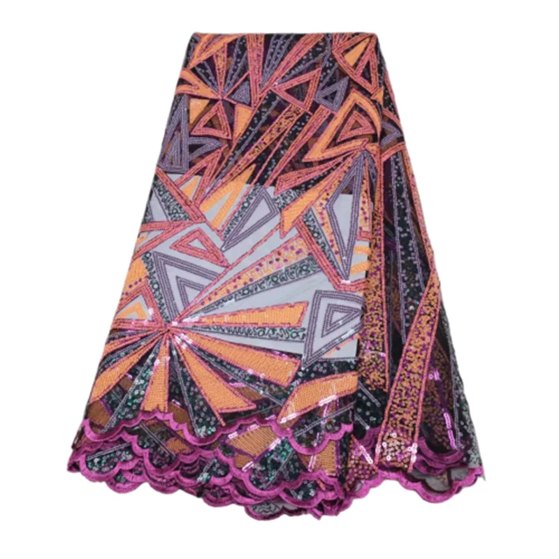 Elegant Luxury African Lace Fabric 2023 High Quality Fashion Sequins Embroidered French Tulle Lace Fabric For Nigerian Wedding
Elegant Luxury African Lace Fabric 2023 High Quality Fashion Sequins Embroidered French Tulle Lace Fabric For Nigerian Wedding