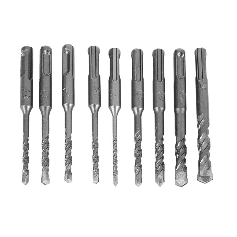 9Pcs Electric Hammer SDS Plus Drill Bits Set 110Mm Concrete Wall Brick Block Masonry Hole Saw Drilling
9Pcs Electric Hammer SDS Plus Drill Bits Set 110Mm Concrete Wall Brick Block Masonry Hole Saw Drilling